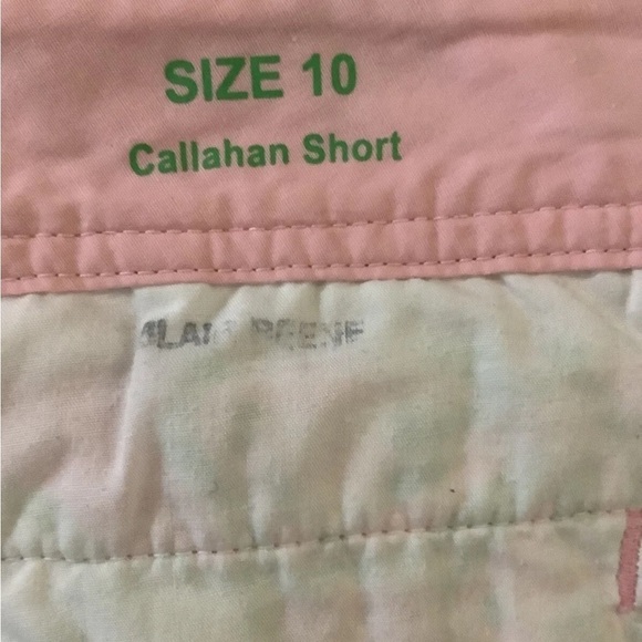 Lilly Pulitzer Sz 10 Callahan Butterfly Print Shorts Pink Green 100% Cotton - Picture 4 of 6